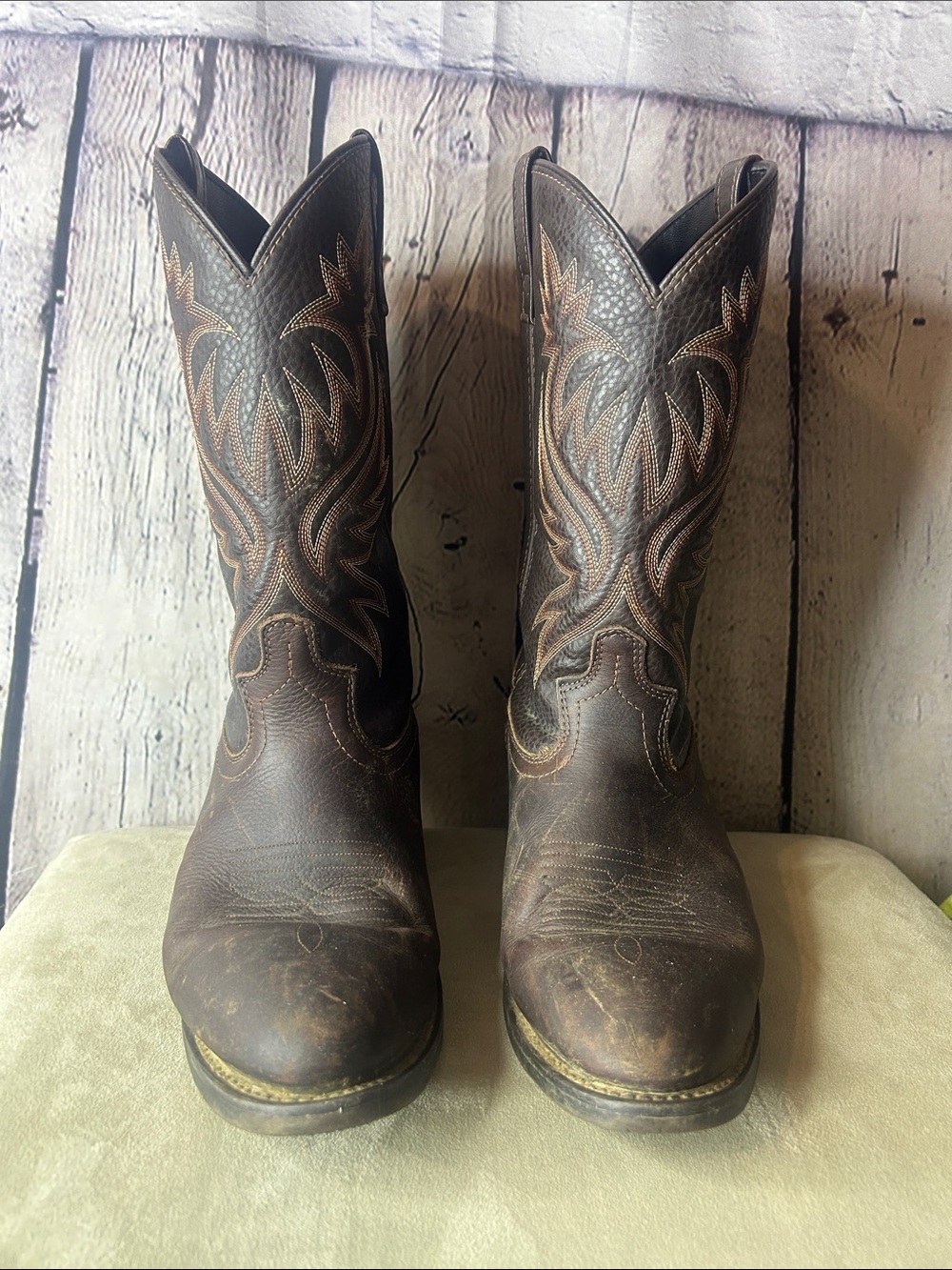 Laredo 4243 men’s western boots cooper kettle US size 9 1/2. Po 2599#, 08/2019